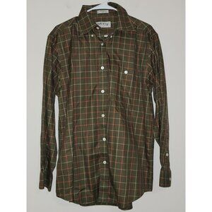 Orvis Plaid Olive/Red Long Sleeves Outdoor/Hiking Button Down SZ M